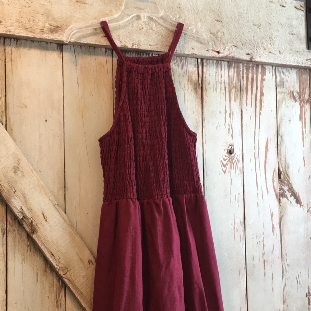 Burgundy universal thread maxi dress
